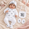 Hello Mama “Welcome to the World” 8-Piece Newborn Baby Clothing & Gift Set – 100% Pure Soft Cotton, 0–3 Months