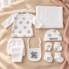 Hello Mama “Welcome to the World” 8-Piece Newborn Baby Clothing & Gift Set – 100% Pure Soft Cotton, 0–3 Months
