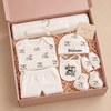 Hello Mama “Welcome to the World” 8-Piece Newborn Baby Clothing & Gift Set – 100% Pure Soft Cotton, 0–3 Months