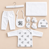Hello Mama “Welcome to the World” 8-Piece Newborn Baby Clothing & Gift Set – 100% Pure Soft Cotton, 0–3 Months