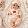 Hello Mama Little Prince 7-Piece Winter Newborn Baby Boy Set – 100% Soft Cotton | 0–3 Months