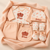 Hello Mama Little Prince 7-Piece Winter Newborn Baby Boy Set – 100% Soft Cotton | 0–3 Months