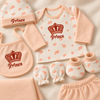 Hello Mama Little Prince 7-Piece Winter Newborn Baby Boy Set – 100% Soft Cotton | 0–3 Months