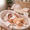 Hello Mama 12-Piece Newborn Layette Gift Set – 100% Pure Soft Cotton (0–3 Months)